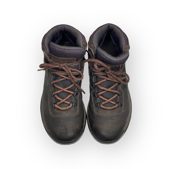 Columbia ⍟ Newton Ridge Plus Waterproof Hiker Hiking Boots ⍟ Brown Purple ⍟ 9M - Picture 10 of 16